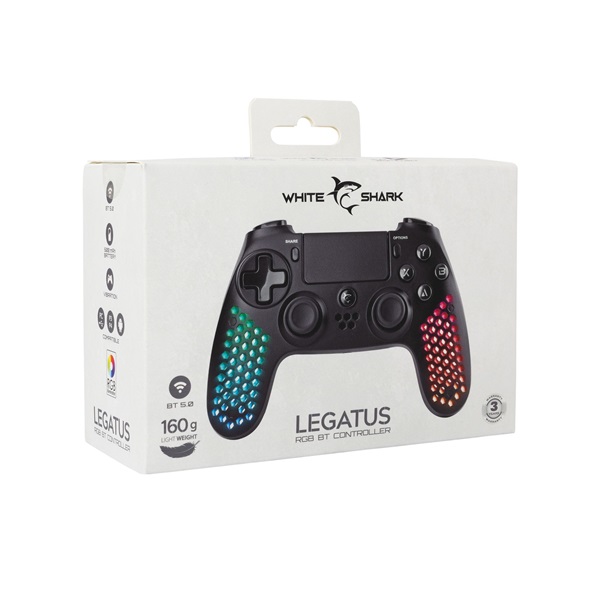 White Shark GPW-4009 Legatus vezeték nélküli fekete kontroller