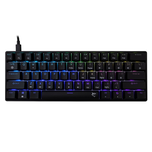White Shark SHINOBI 2 GK-004123B/BL-HU HUN fekete mechanikus (blue switch) gamer billentyűzet