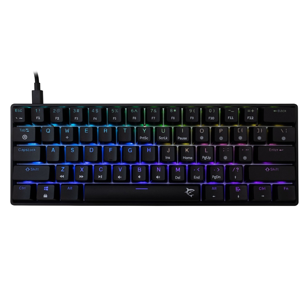 White Shark SHINOBI 2 GK-004123B/BL-HU HUN fekete mechanikus (blue switch) gamer billentyűzet