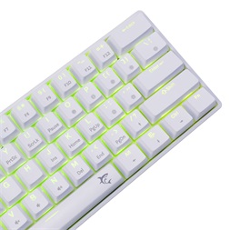 White Shark SHINOBI 2 GK-004223W/BL-HU HUN fehér mechanikus (blue switch) gamer billentyűzet