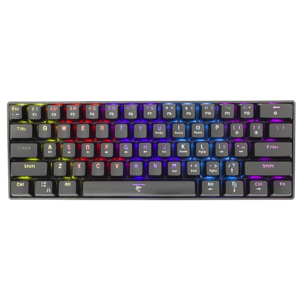 White Shark SHINOBI GK-2022B/R-US fekete mechanikus (red switch) gamer billentyűzet