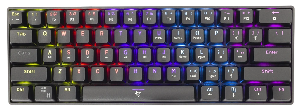 White Shark SHINOBI GK-2022B/R-US fekete mechanikus (red switch) gamer billentyűzet