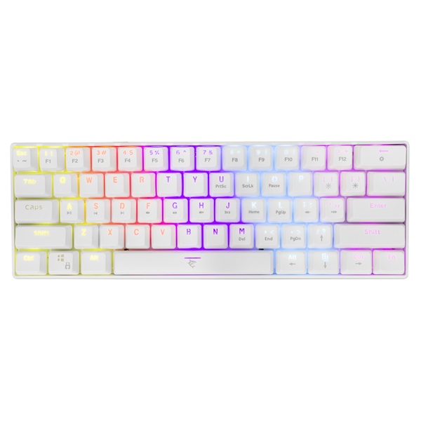 White Shark SHINOBI GK-2022W/R-US fehér mechanikus (red switch) gamer billentyűzet