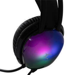 White Shark WS GH-2444B PEACOCK-B fekete gamer headset