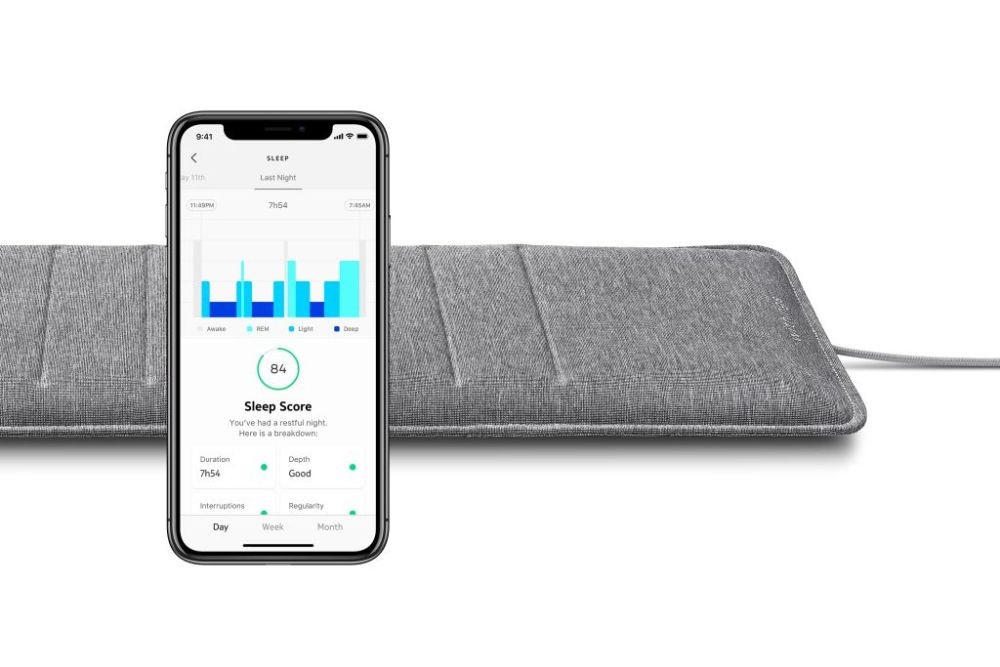 Withings Sleep Analyzer matrac alá helyezhető alvásfigyelő