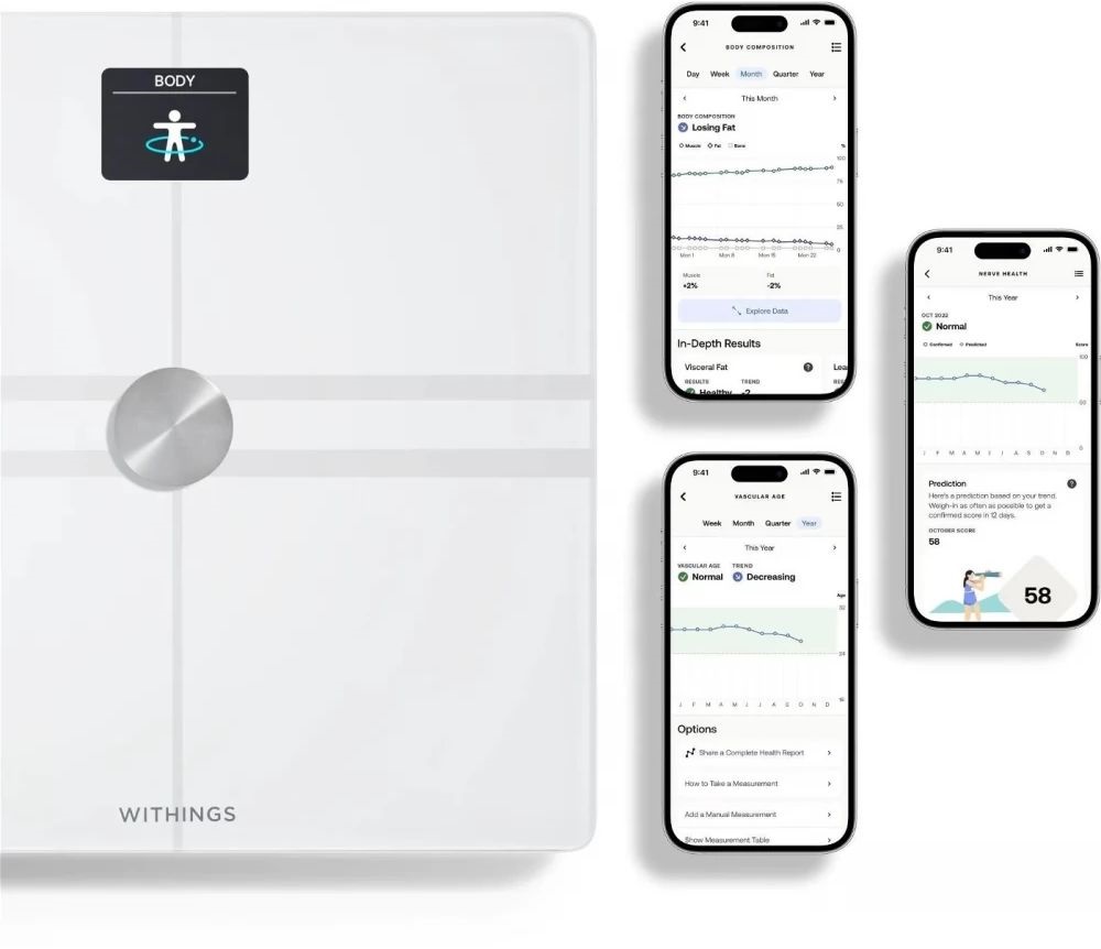 Withings Body Comp Wi-Fi fehér személymérleg