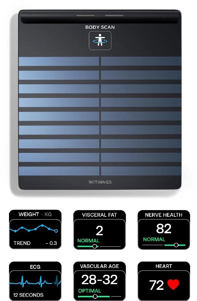 Withings Body Scan fekete személymérleg