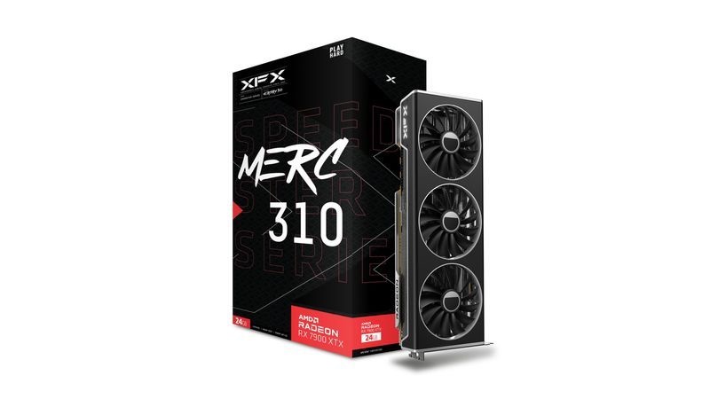 XFX Speedster MERC 310 RX 7900 XTX Black Edition AMD 24GB GDDR6 384bit PCIe videókártya