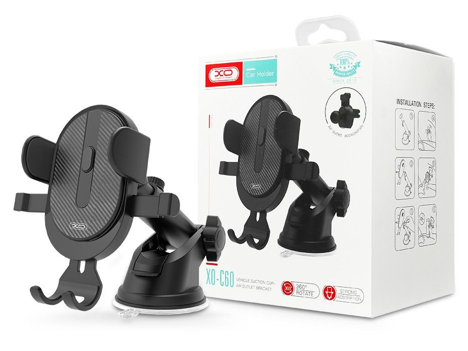 XO TF-0207 XO univerzális műszerfalra/szélvédőre helyezhető PDA/GSM 4-6" autós tartó