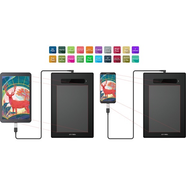 XP-PEN Star G960S Plus (9"x6", 5080 LPI, PS 8192, 230 RPS, 4 gomb, USB) grafikus tábla