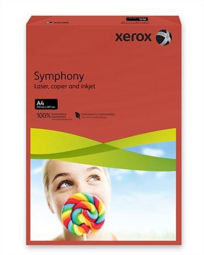 Xerox Symphony A4 160g intenzív vörös másolópapír
