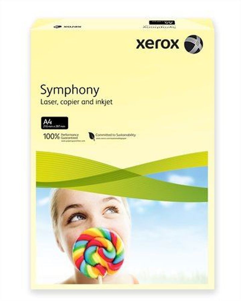 Xerox Symphony A4 80g pasztell citrom másolópapír