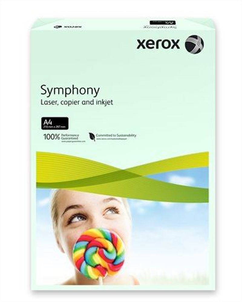 Xerox Symphony A4 160g pasztell zöld másolópapír