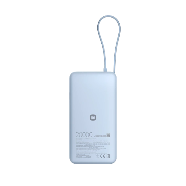 Xiaomi 67W 20000 (Integrated Cable) kék power bank