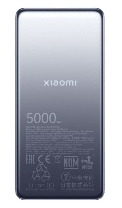 Xiaomi Bank Ultra Slim Bank 5000mAh GL power bank