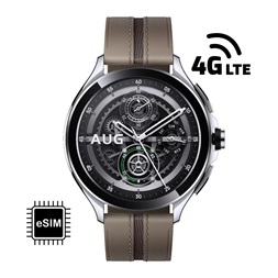 Xiaomi Watch 2 Pro 4G bőr szíjas ezüst okosóra (Újracsomagolt)