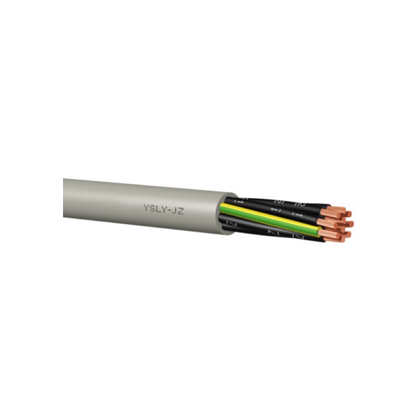 YSLY-OZ 300/500V 2 x 2,5 mm2  sodrott réz erű, csepegő olajálló vezérlőkábel