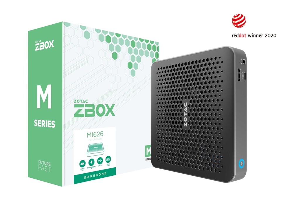 ZOTAC ZBOX edge MI626 (i3-1115G4/2x SO-DIMM DDR4/1x M.2) Intel barebone mini asztali PC