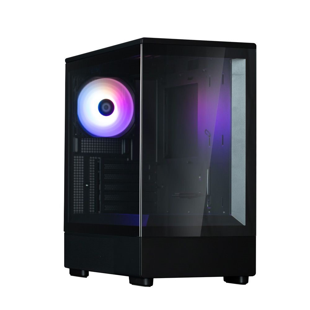 Zalman P10 Black fekete (táp nélküli) ablakos mATX ház
