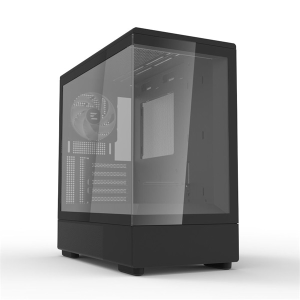 Zalman P10 Black fekete (táp nélküli) ablakos mATX ház