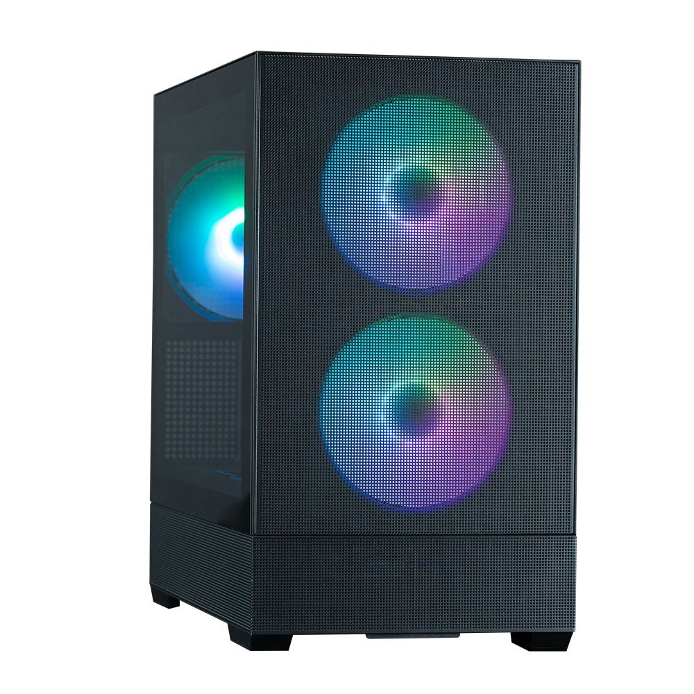 Zalman P30 Air Black fekete (táp nélküli) ablakos mATX ház