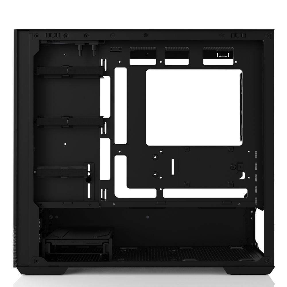 Zalman P30 Air Black fekete (táp nélküli) ablakos mATX ház