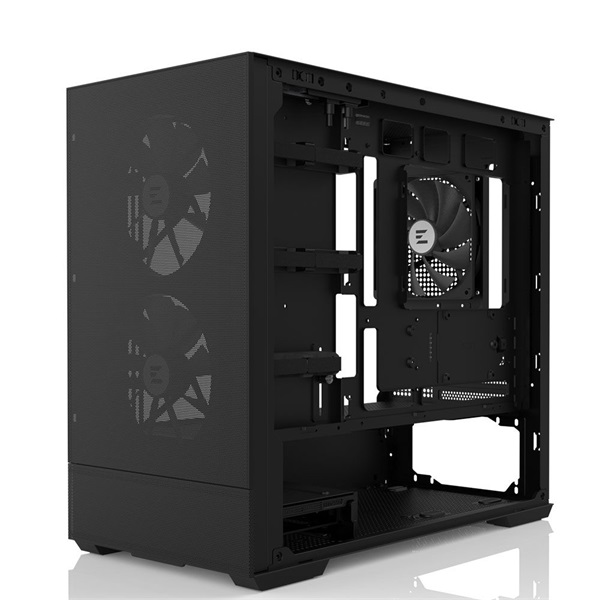 Zalman P30 Air Black fekete (táp nélküli) ablakos mATX ház