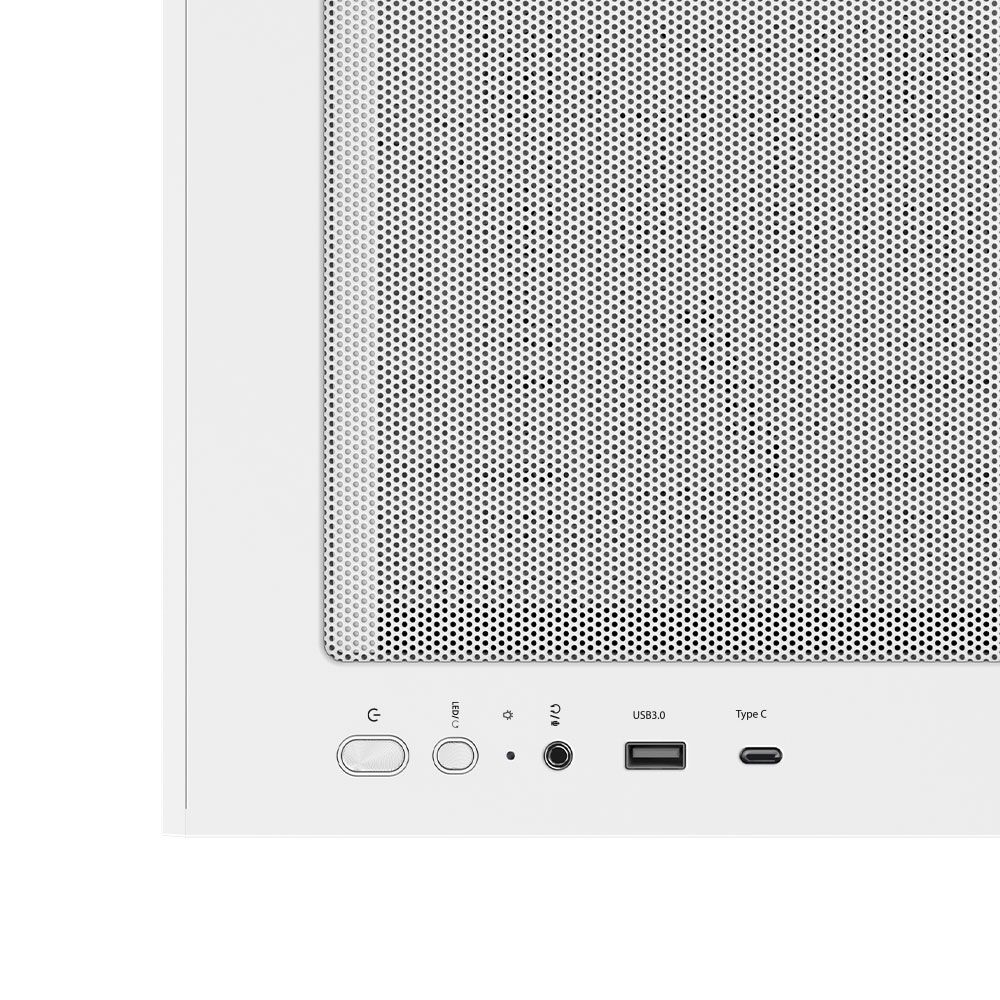 Zalman P30 Air White fehér (táp nélküli) ablakos mATX ház