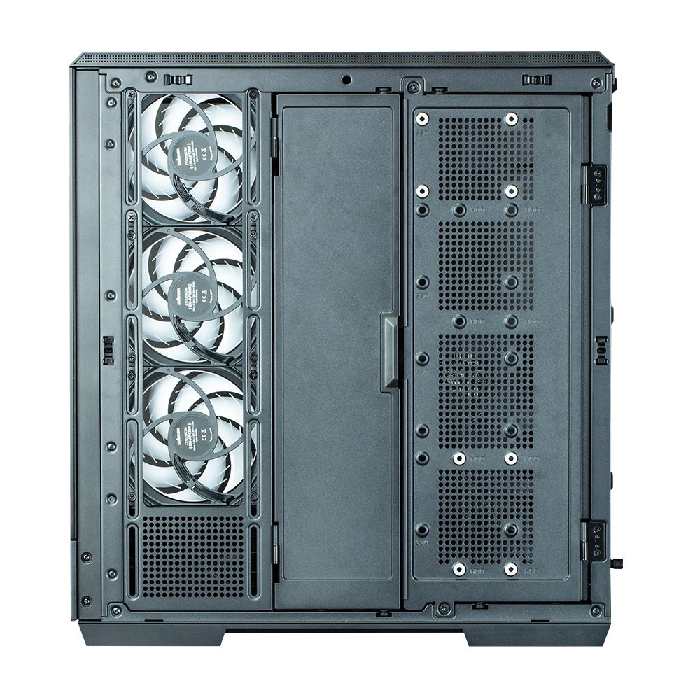Zalman P50 DS Black fekete (táp nélküli) ablakos ATX ház