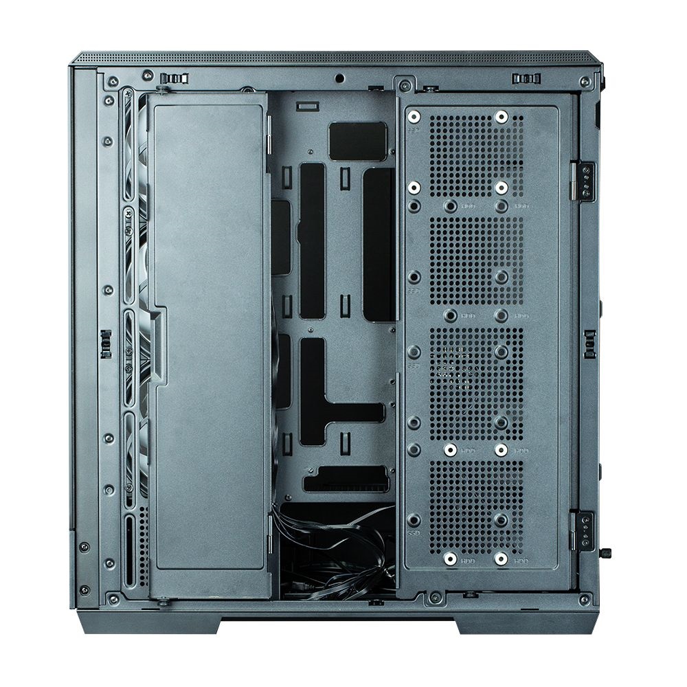 Zalman P50 DS Black fekete (táp nélküli) ablakos ATX ház