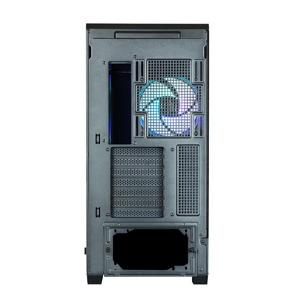 Zalman P50 DS Black fekete (táp nélküli) ablakos ATX ház
