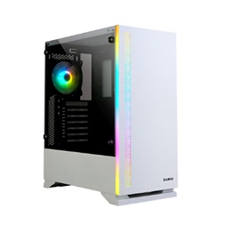 Zalman S5 fehér (táp nélküli) ablakos ATX ház