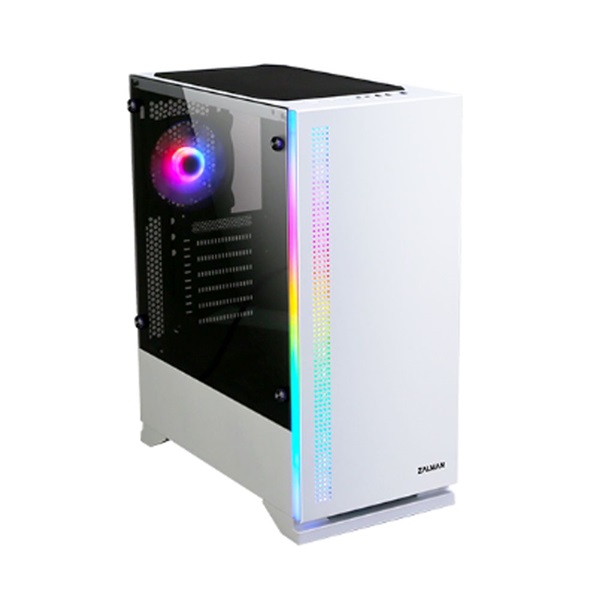 Zalman S5 fehér (táp nélküli) ablakos ATX ház