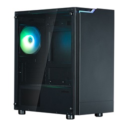 Zalman T4 PLUS Black fekete (táp nélküli) ablakos mATX ház