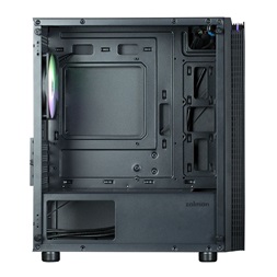 Zalman T4 PLUS Black fekete (táp nélküli) ablakos mATX ház
