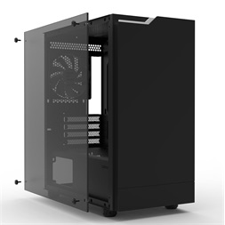 Zalman T4 PLUS Black fekete (táp nélküli) ablakos mATX ház