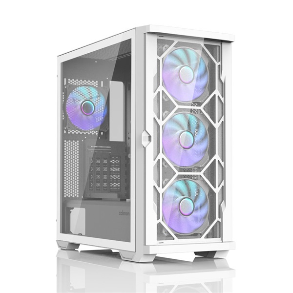 Zalman Z10 DUO fehér (táp nélküli) ablakos ATX ház