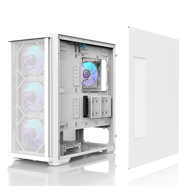 Zalman Z10 DUO fehér (táp nélküli) ablakos ATX ház