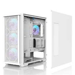 Zalman Z10 DUO fehér (táp nélküli) ablakos ATX ház