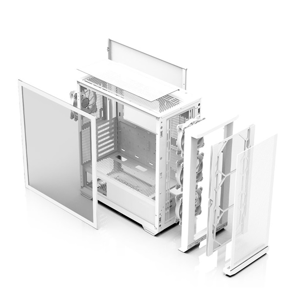 Zalman Z10 DUO fehér (táp nélküli) ablakos ATX ház