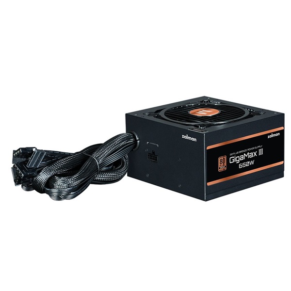 Zalman ZM650-GV3 650W 80+ Bronze ventillátorral dobozos tápegység