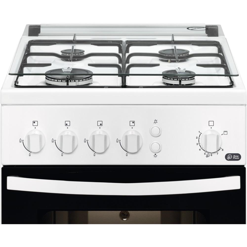 Zanussi ZCG510X1WA fehér, szabadonálló, gáz, főzőzóna: 4, sütő:55L, grill, tűzhely