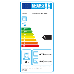Zanussi ZCV540G1WA fehér kerámialapos tűzhely