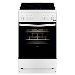 Zanussi ZCV540G1WA fehér, szabadonálló, kerámialapos, elektromos, főzőzóna: 4, sütő:54L, grill, tűzhely