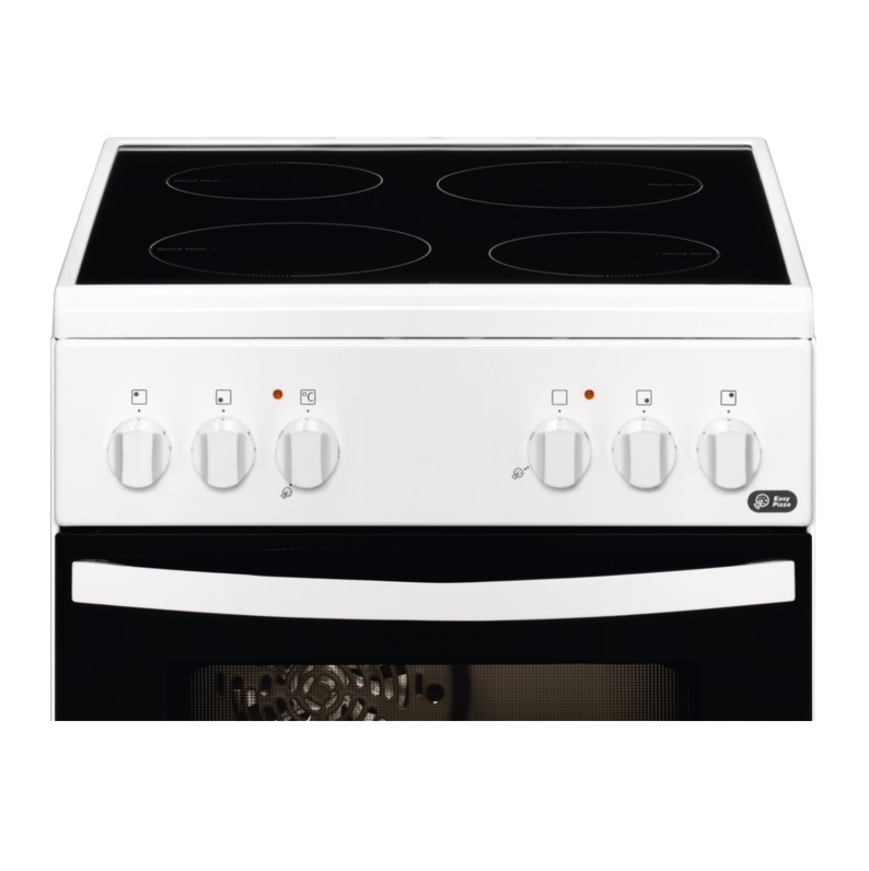 Zanussi ZCV 550G1WA fehér, szabadonálló, kerámialapos, elektromos, főzőzóna: 4, sütő:54L, grill, tűzhely