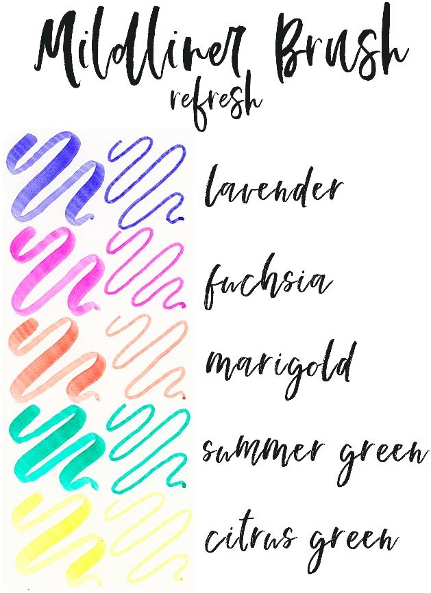 Zebra Mildliner Brush Refresh 5db-os kettős végű ecset marker