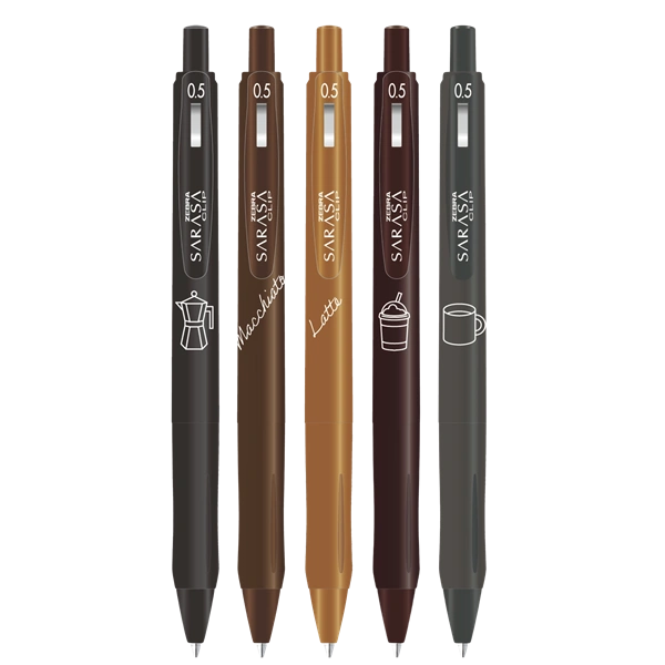 Zebra Sarasa Clip 0,5 Study with Coffee 5 db zselés toll készlet