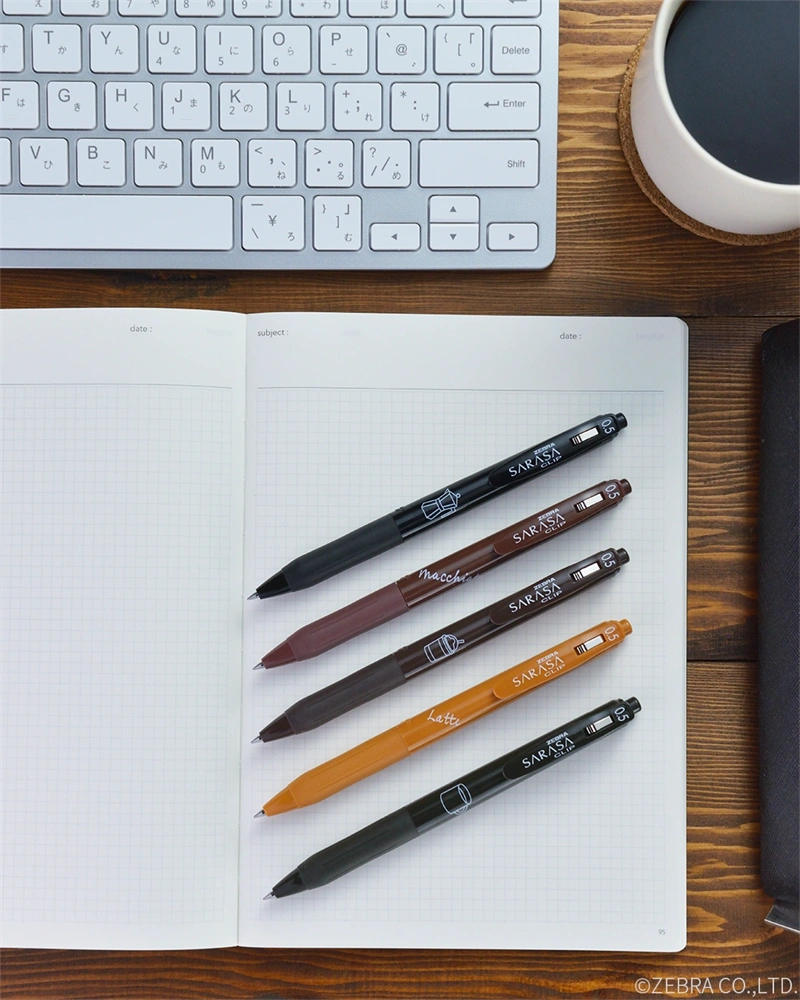 Zebra Sarasa Clip 0,5 Study with Coffee 5 db zselés toll készlet