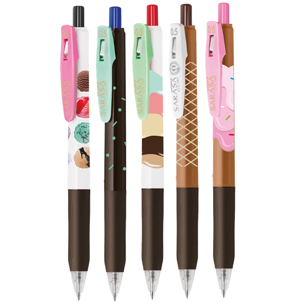 Zebra Sarasa Clip 0,7 Ice Cream 5 db zselés toll készlet