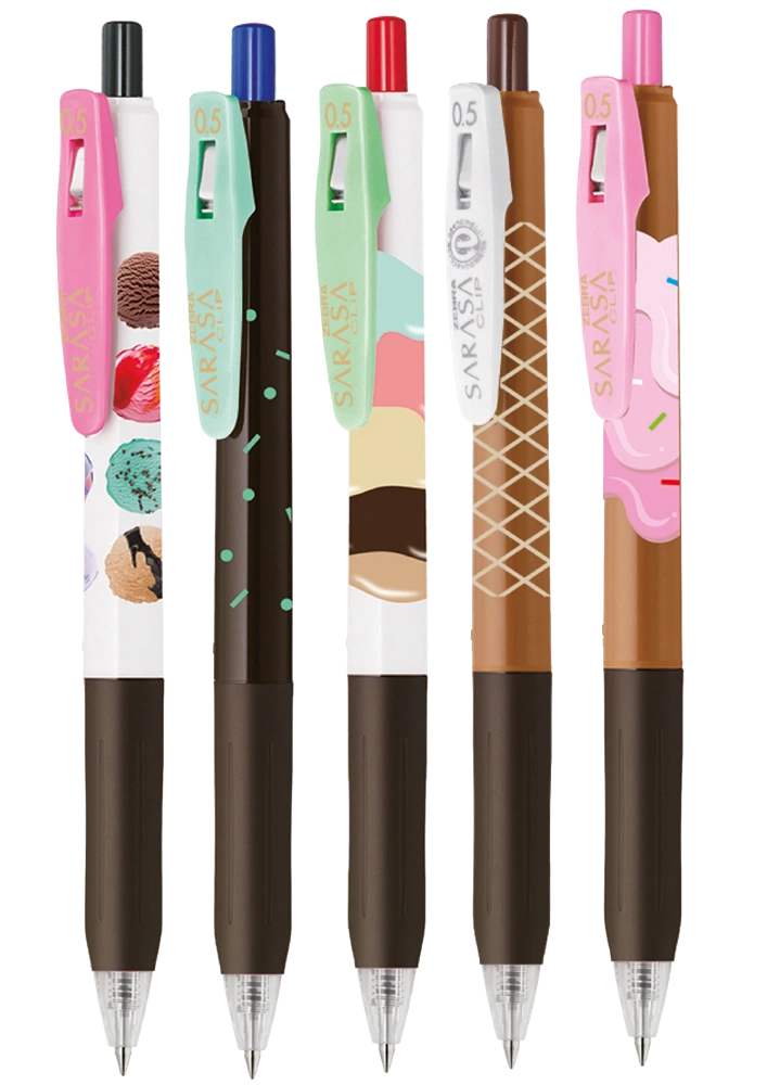 Zebra Sarasa Clip 0,7 Ice Cream 5 db zselés toll készlet